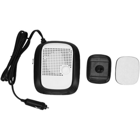 Riscaldatore per auto Eosnow da 120 W, angolo di rotazione di 360 gradi, riscaldamento rapido regolabile, sbrinatore per parabrezza, sbrinatore per veicoli, bianco e nero (1/4)