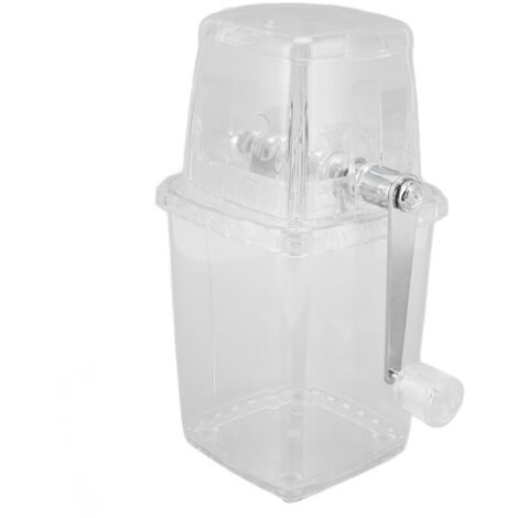 Eosnow Tritaghiaccio manuale multifunzionale, trasparente, antiruggine, per cucina domestica, trasparente (1/4)
