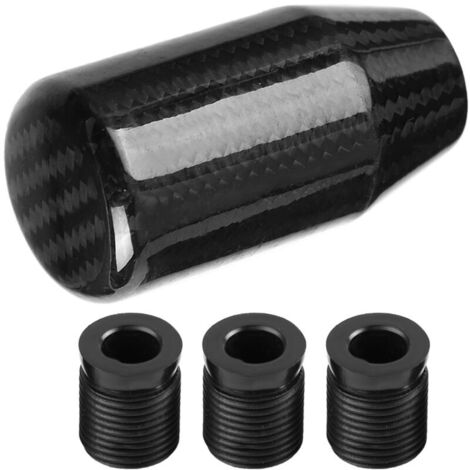 Pomello del cambio manuale con testa del montante in fibra di carbonio modificata Eosnow Auto, pomello del cambio Wave Stick (1/4)