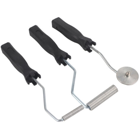 Kit di rulli di laminazione per utensili per pallet a bolle in lega di alluminio e fibra di vetro Eosnow da 3 pezzi per stampo in FRP (dente di sega) (1/4)