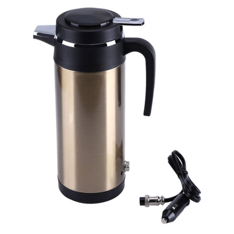 Eosnow Tazza elettrica portatile in acciaio inossidabile da 850 ml e 12 V per il riscaldamento dell'acqua bollente (Bettle) - Uso in viaggio