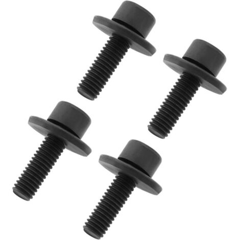 CSPARCV Nero 4 pezzi Morsetto lama Bullone esagonale Bullone di fissaggio in metallo Accessorio compatibile con sega circolare