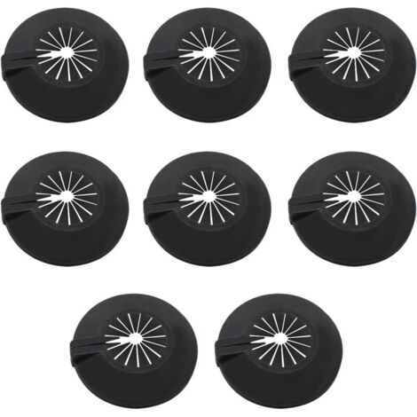 Set di 8 rosette per radiatore, universale per tubi da 30-55 mm, i morsetti/coperture per tubi sono progettati con clip interne per il fissaggio al tubo