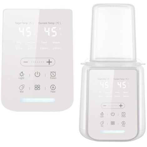 Dispositivo di riscaldamento 10 in 1 con termostato intelligente, luce notturna e sterilizzazione a vapore.