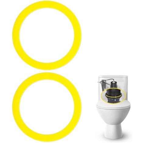 Confezione da 2 guarnizioni per valvola di scarico WC Kohler K-GP1059291/2475620 - Gialle - Guarnizione di ricambio facile da installare (1/4)