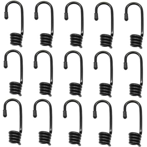 Confezione da 16 ganci a spirale per corde distanziatrici di 9 mm di diametro, per uso esterno. (1/4)