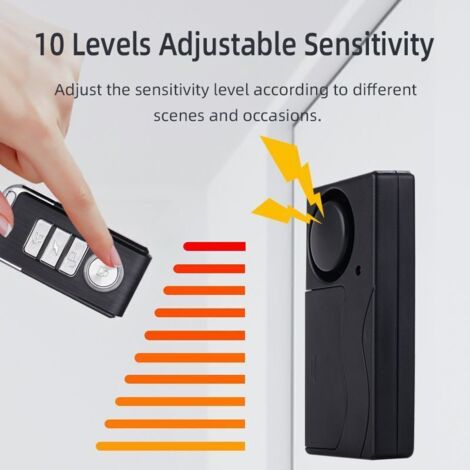 Allarme vibrante senza fili, adatto per biciclette, motociclette, auto ...