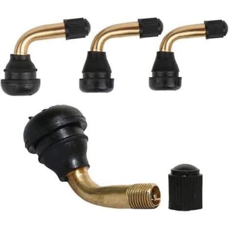 Valvola a quattro componenti con angolo di 90 gradi, valvola tubeless, adatta per motociclette e veicoli elettrici. (1/4)