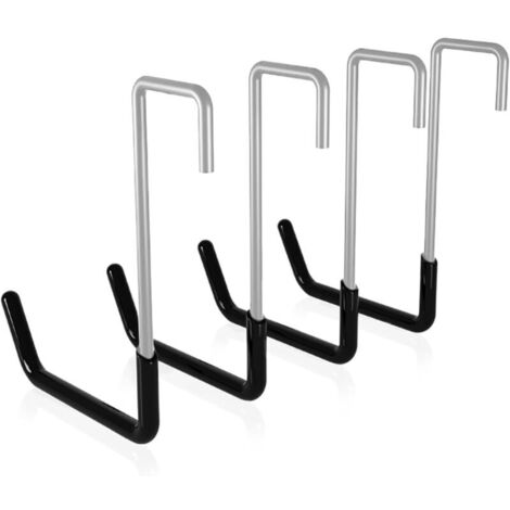 Set di 4 ganci a S da parete per riporre oggetti in garage, ganci da parete, ganci per garage, ganci universali, ganci per scale per appendere scale robuste e piante