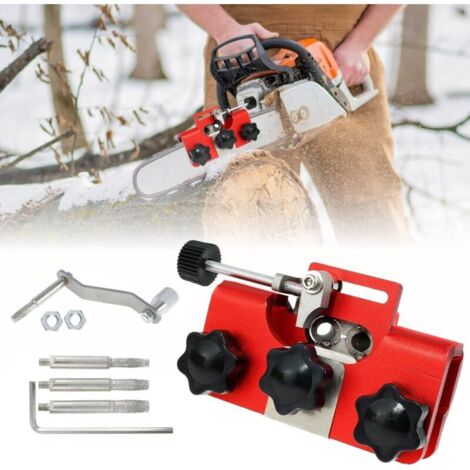 Kit per affilare la catena della motosega, Kit di affilatura per catena di motosega, Affilacatena per motosega, Kit di affilatura per catena di motosega per motoseghe elettriche (1/4)