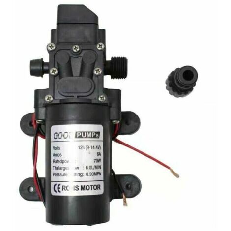 unità Pompa a membrana ad alta pressione, 12 V CC, autoadescante, per roulotte, barche, giardino e pulizia esterna