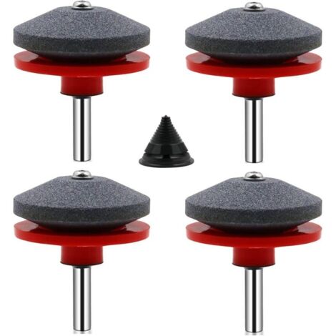 Kit universale per affilare le lame del tosaerba, quattro pezzi, 50 x 47 mm (1/4)