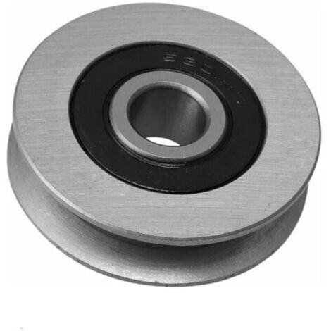 Puleggia in acciaio a forma di U da MM per carico massimo di 512 kg, per apparecchiature industriali (12 x 50 x 13 mm)