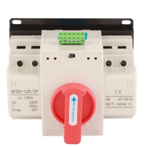 Interruttore di trasferimento automatico a doppia alimentazione AC230V 100A 2P ATS per mini generatore