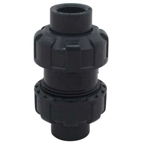 Valvola di ritegno a sfera da 32 mm per piscine, valvola di non ritorno in PVC (diametro interno 32 mm)