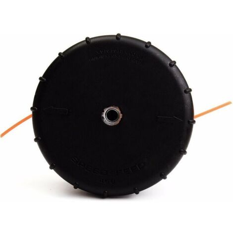 Testina di taglio Speed-Feed 450 per decespugliatore ad albero dritto Echo SRM-266 SRM-266S SRM-266T SRM-266U SRM-280 SRM-280S SRM-280T 99944200903, nera