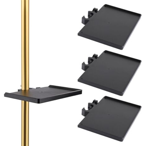 Set di 3 mensole angolari per grow box, mensole robuste per il montaggio su pali di grow box, facili da installare per pali di grow box di tutte le dimensioni (fino a 25 mm). (1/4)