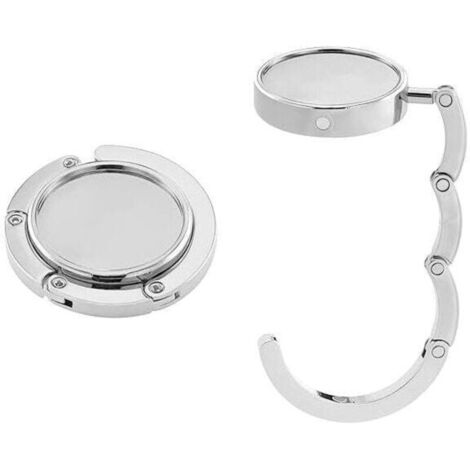 ganci per borse - Appendi borse in metallo pieghevole - Supporto per borse da tavolo o scrivania - Argento (1/4)