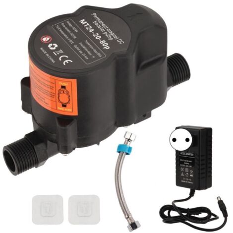 Pompa per doccia a ricircolo completamente automatica, silenziosa e di piccole dimensioni, 24 V CC.