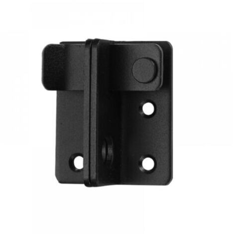 serratura per porta scorrevole in acciaio inossidabile nero, chiavistello, catenaccio per porta a battente con viti per porte, finestre, armadi e giardini (1/5)