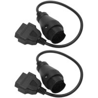 Eosnow 1 paio di cavi adattatori OBD2 da 38 pin a 16 pin, neri, di ricambio per Mercedes-Benz SPRINTER