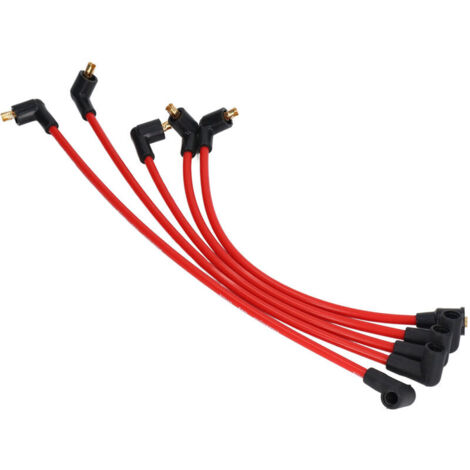 Cables de encendido de alta tensión Eosnow de silicona roja, 8 mm (5 unidades), cables de bujía para modelos MGB de 1800 cc (1/4)