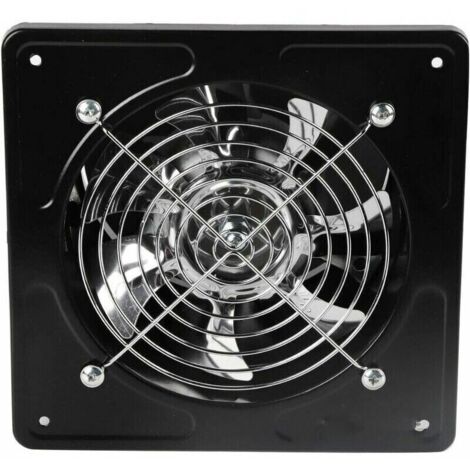 Campana extractora de pared de 15,2 cm con ventilación permanente y apertura de 150 mm, 40 W, para cocina y baño (negra), TRIMEC