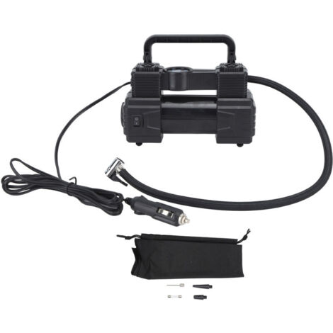 Inflador de neumáticos Eosnow, compresor de aire de dos cilindros de alta resistencia con luz de trabajo LED, para camiones, 12 V, 120 psi