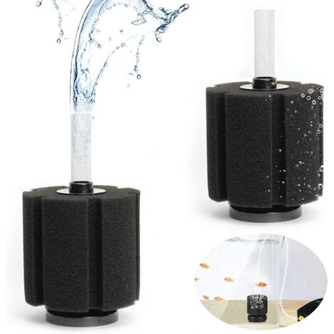 2-teiliger Netzfilter, Schwammfilter, Aquarium-Luftfilter, biochemischer Schwammfilter für Aquarien, Fischbecken