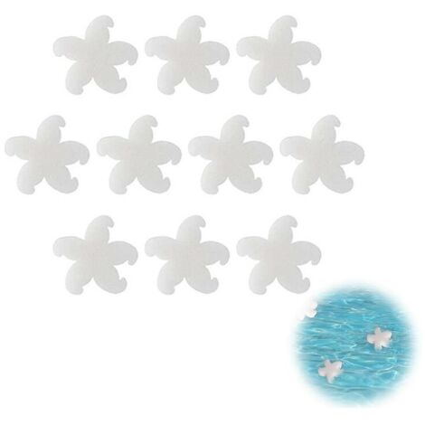 Produktbild von 2er-Set ölabsorbierender Filterschwamm Für Whirlpool & Spa – Blumenform, Saugstark & Wiederverwendbar
