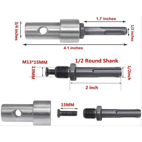 5-in-1 Elektrobohrer-Umbau-Kit – Winkelschleifer-Adapter Mit 10mm Dorn, Variable Schaftkupplung, Für Bohrer & Kleine Schleifer, Inkl. Schlüssel