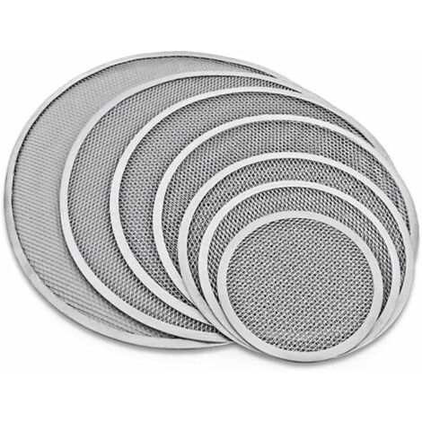 25,4 cm Antihaft-Pizzablech aus Aluminiumgitter mit Löchern und nahtlosem Rand
