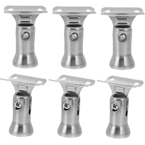 CSPARCV 6-teiliges Treppengeländer-Set, Treppengeländerhalterungen, Wandhalterungen für Geländer, Handlaufhalterungen, Armlehnen, Wandhaken, Treppengeländerstützen (1/4)