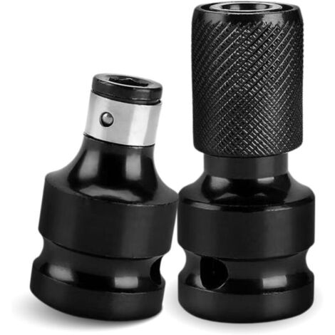 Set mit 2 Schlagschrauber-Adaptern, 1/2" auf 1/4" Vierkantantrieb, für Schlagschrauber, Schraubendreher, Bithalter (1/4)