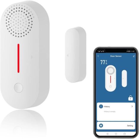 Intelligenter Türsensor, drahtloser Alarm für Türen und Fenster, WLAN-Kontaktsensor, Benachrichtigungen per App