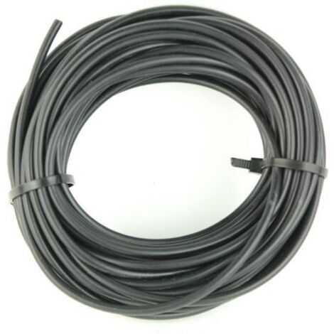 Flexibles, schwarzes Elektrokabel (2,5 mm²) – 10 Meter lang – PVC-isoliert für Elektroinstallationen – Für den Innen- und Außenbereich