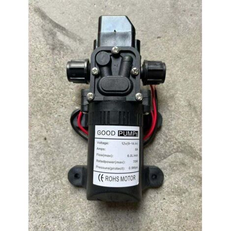 12V Gleichstrom-Wasserpumpe für Wohnmobile, Hochdruck-Wasserpumpe, Membran-Ansaugpumpe, Wasserpumpe für Wohnmobile (Spannung: 12V)
