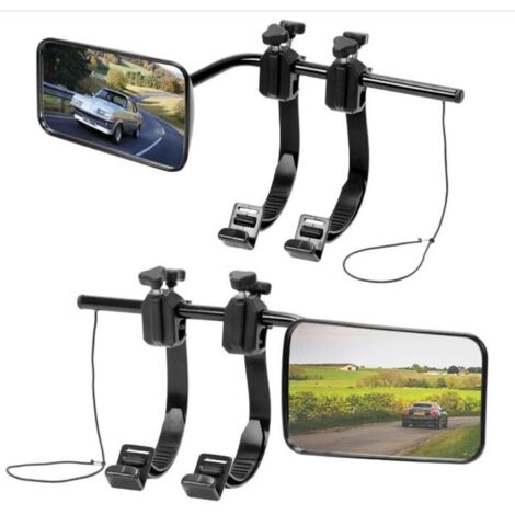 universelle Verlängerungen für Wohnmobilspiegel – 120 x 180 mm – Klappbar, verstellbar, schwenkbar – Verbesserte Sicht – für Wohnwagen