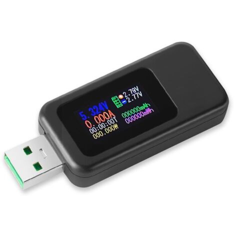 Produktbild von WITRN K2 USB Spannungs- Und Strommesser – PD3.1/EPR 28V, 3,3-48V / 6A, 1,54″ IPS, Protokolltester Für USB-C
