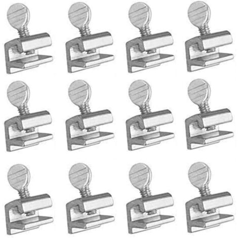 Set mit 12 Aluminium-Sicherheitsschlössern für Schiebefenster (1/4)