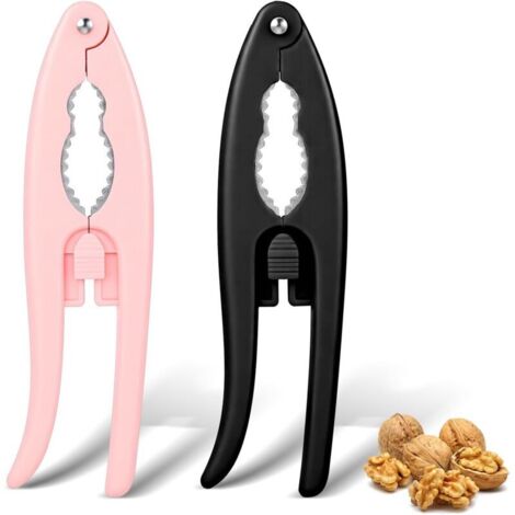 Set mit 2 multifunktionalen Nussknackern mit ergonomischen Griffen – Robust – Nussknacker – Für Walnüsse, Haselnüsse, Pistazien (1/4)