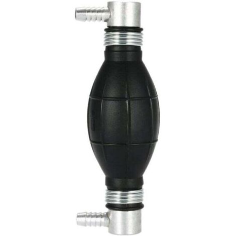 Handkraftstoffpumpe aus Gummi – Kraftstoffvorpumpe für Autos, Motorräder und Boote, 10 mm (Schwarz) (1/4)