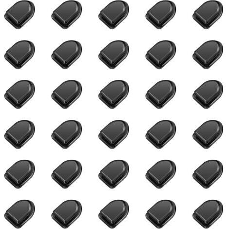Set mit 30 unsichtbaren Klebehaken, schwarze selbstklebende Haken, schwarze Handtuchhaken, selbstklebende Kleiderhaken, Badezimmerhaken, Autoschlüsselhaken (1/5)