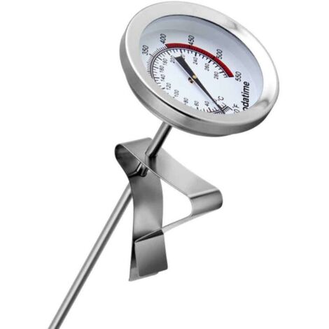 30 cm lange Edelstahlsonde zur Messung der Temperatur von Frittieröl, Fritteusen, Pommes frites und Grillöl. (1/4)