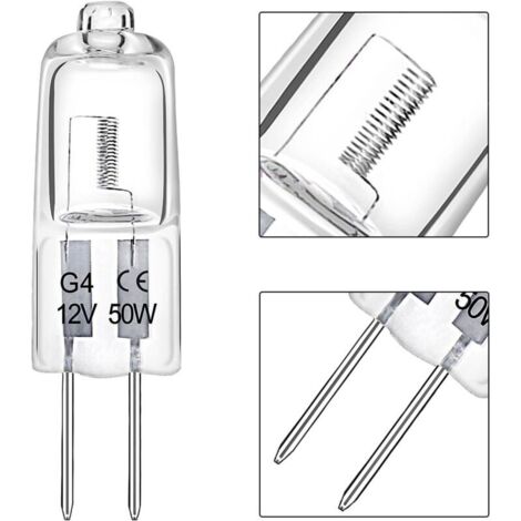 G4 Halogenlampen 12 V 50 W 2 polige Klare Kapsellampe 2700 K g4-halogenlampen-12-v-50-w-2-polige-klare-kapsellampe-2700-k