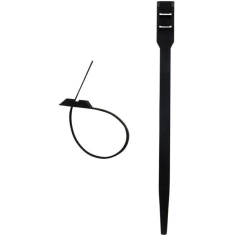 Lot von 100 Colliers de Cablage 9x 180mm - Schwarz - (1/2)