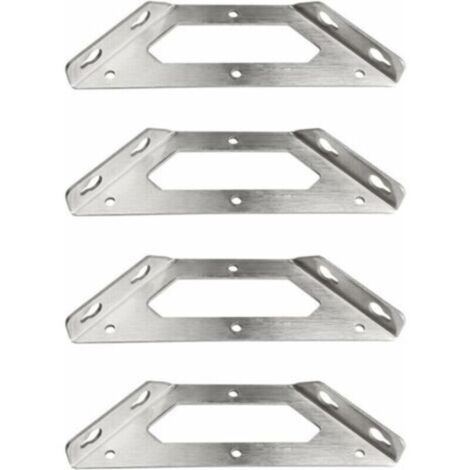 Wandmontierte Regalträger, robuste Metallregalträger, Edelstahl, dreieckige Metallregalträger für Küche, Büro und Regalsysteme, 4 Stück