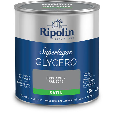 Peinture fer 3 en 1 intérieur et extérieur 2,5 L Brillant - Noir sur