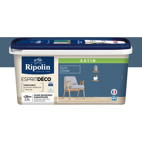 Ripolin RIPOLIN couleur satin bleu seram 2,5 L peinture (1/7)