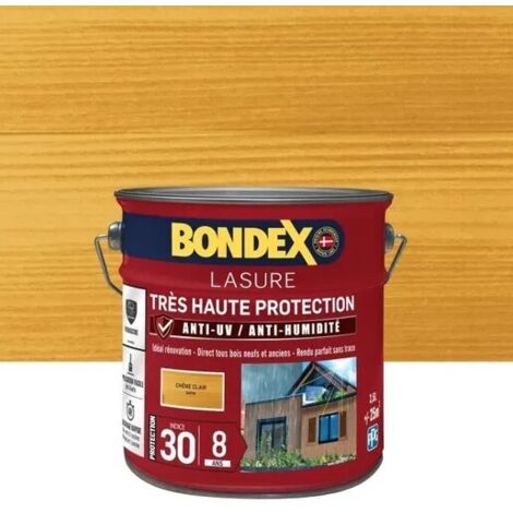 Bondex – Lasure extérieure très haute protection satinée 5 kg – Pour bois dur et teck – Application facile – Séchage rapide en 2h
